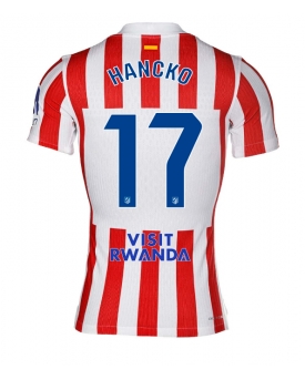 Billige Fotballdrakt Atletico Madrid David Hancko #17 Replika Hjemmedrakt 2025-26 Kortermet
